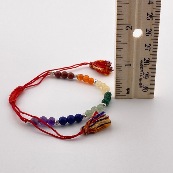 Chakra Rainbow Adjustable Bracelet - Picture 4 of 5